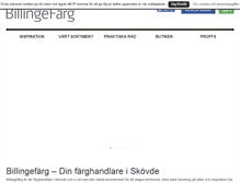 Tablet Screenshot of billingefarg.se
